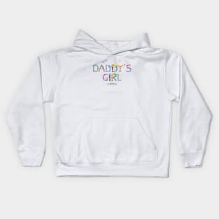 Daddy's Girl - tropical word art Kids Hoodie